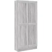 vidaXL Armoire de salle de bain Gris Sonoma 82,5x30,5x185,5 cm Bois composite