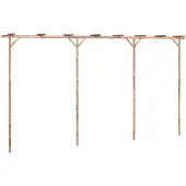 vidaXL Pergola Bambou 385x40x205 cm