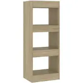 vidaXL Bibliothèque/séparateur de pièce chêne sonoma bois d'ingénierie