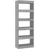 vidaXL Bibliothèque/Séparateur de pièce Sonoma gris Bois d'ingénierie