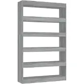 vidaXL Bibliothèque/Séparateur de pièce sonoma gris 100x30x166 cm