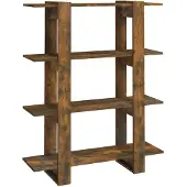 vidaXL Bibliothèque/Séparateur de pièce Chêne fumé 100x30x123,5 cm