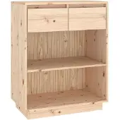 vidaXL Armoire d'appoint 60x34x75 cm pin massif