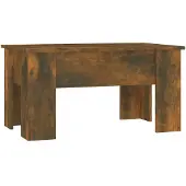 vidaXL Table basse chêne fumé 79x49x41 cm Bois composite
