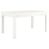 vidaXL Table basse blanche 80x50x40 cm pin massif