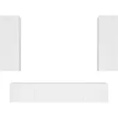vidaXL Ensemble de 4 armoires TV blanc en bois composite