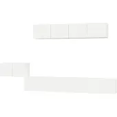 vidaXL Ensemble de 5 meubles TV blanc en bois composite
