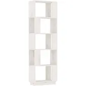 vidaXL Bibliothèque/Séparateur de pièce Blanc 51x25x163,5cm Pin solide