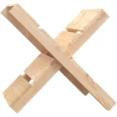 vidaXL Support de bois de cheminée 47x39,5x48 cm Pin massif
