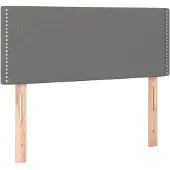 vidaXL Tête de lit gris foncé 80x5x78/88 cm Tissu