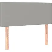 vidaXL Tête de lit gris clair 90x5x78/88 cm Tissu