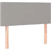 vidaXL Tête de lit gris clair 100x5x78/88 cm Tissu