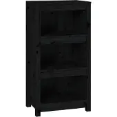 vidaXL Bibliothèque Noir 50x35x97 cm Bois de pin massif