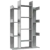 vidaXL Bibliothèque Sonoma gris 86x25,5x140 cm Bois d'ingénierie