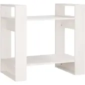vidaXL Bibliothèque/Séparateur de pièce Blanc 60x35x57 cm Bois de pin