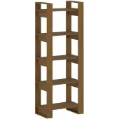 vidaXL Bibliothèque/Cloison Marron miel 60x35x160 cm Bois massif