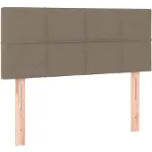 vidaXL Tête de lit taupe 90x5x78/88 cm Tissu