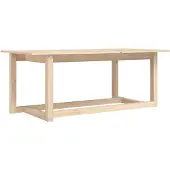 vidaXL Table basse 110x55x45 cm pin massif