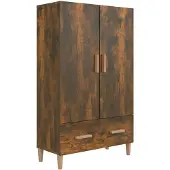 vidaXL Highboard chêne fumé 70x31x115 cm bois composite