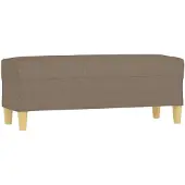 vidaXL Banc Taupe 100x35x41 cm Tissu