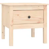 vidaXL Table d'appoint 50x50x49 cm Bois massif de pin