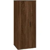 vidaXL Armoire TV murale marron imitation chêne 40x34,5x100 cm