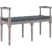 vidaXL Banc Gris foncé 110x40x70 cm Velours