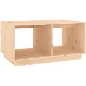 vidaXL Table basse 80x50x40 cm pin massif