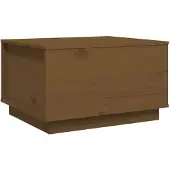 vidaXL Table basse marron miel 60x50x35 cm pin massif