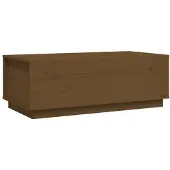 vidaXL Table basse marron miel 100x50x35 cm pin massif