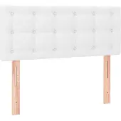 vidaXL Tête de lit blanc 80x5x78/88 cm similicuir