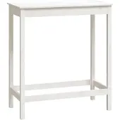 vidaXL Table de bar blanc 100x50x110 cm pin massif