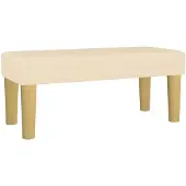 vidaXL Banc Crème 70x30x30 cm Tissu