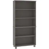 vidaXL Highboard HAMAR Pin massif gris clair