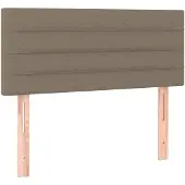 vidaXL Tête de lit taupe 90x5x78/88 cm Tissu