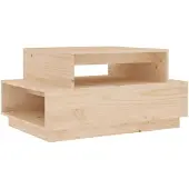 vidaXL Table basse 80x55x40,5 cm pin massif