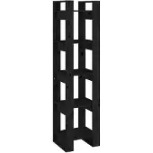 vidaXL Bibliothèque/Séparateur de pièce Noir 41x35x160 cm Pin massif