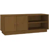 vidaXL Armoire TV brun miel 105x34x40 cm Pin massif