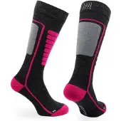 Norfolk Courchevel, chaussettes de ski, gris/rose
