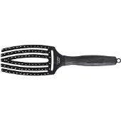 Olivia Garden , Finger Brush Combo Medium, brosse à cheveux en poils de sanglier naturels, taille M, 1 pièce