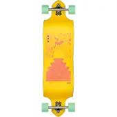 Globe - Longboard de cruising/downhill - Geminon Micro-Drop Tidal Force/Honey 37" , en Bois - Jaune