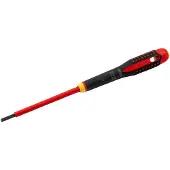 Bahco BE-8050S - Tournevis vis à fente isolés VDE ERGO avec manche tri-matière 0,4 mm-2 mm