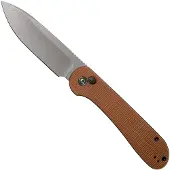 CIVIVI Couteau pliant Button Lock Elementum, brun