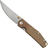 GiantMouse Couteau pliant ACE Clyde, natural canvas micarta