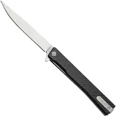 Ocaso Couteau pliant Solstice Straight Satin, Carbon Fibre
