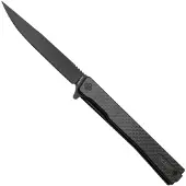 Ocaso Couteau pliant Solstice Straight Black, Carbon Fibre