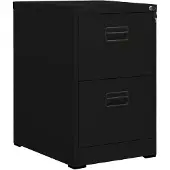 vidaXL Classeur Noir 46x62x72,5 cm Acier