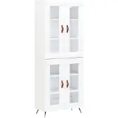 vidaXL Highboard blanc 69,5x34x180 cm Bois composite