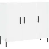vidaXL Sideboard Blanc 90x34x80 cm Bois composite
