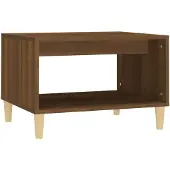 vidaXL Table basse marron imitation chêne 60x40x50 cm Bois composite
